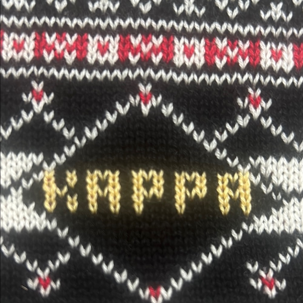Kappa Tan and Black Zip Up Sweater with Knit Stand-Up Collar Extra Large - Picture 10 of 11
